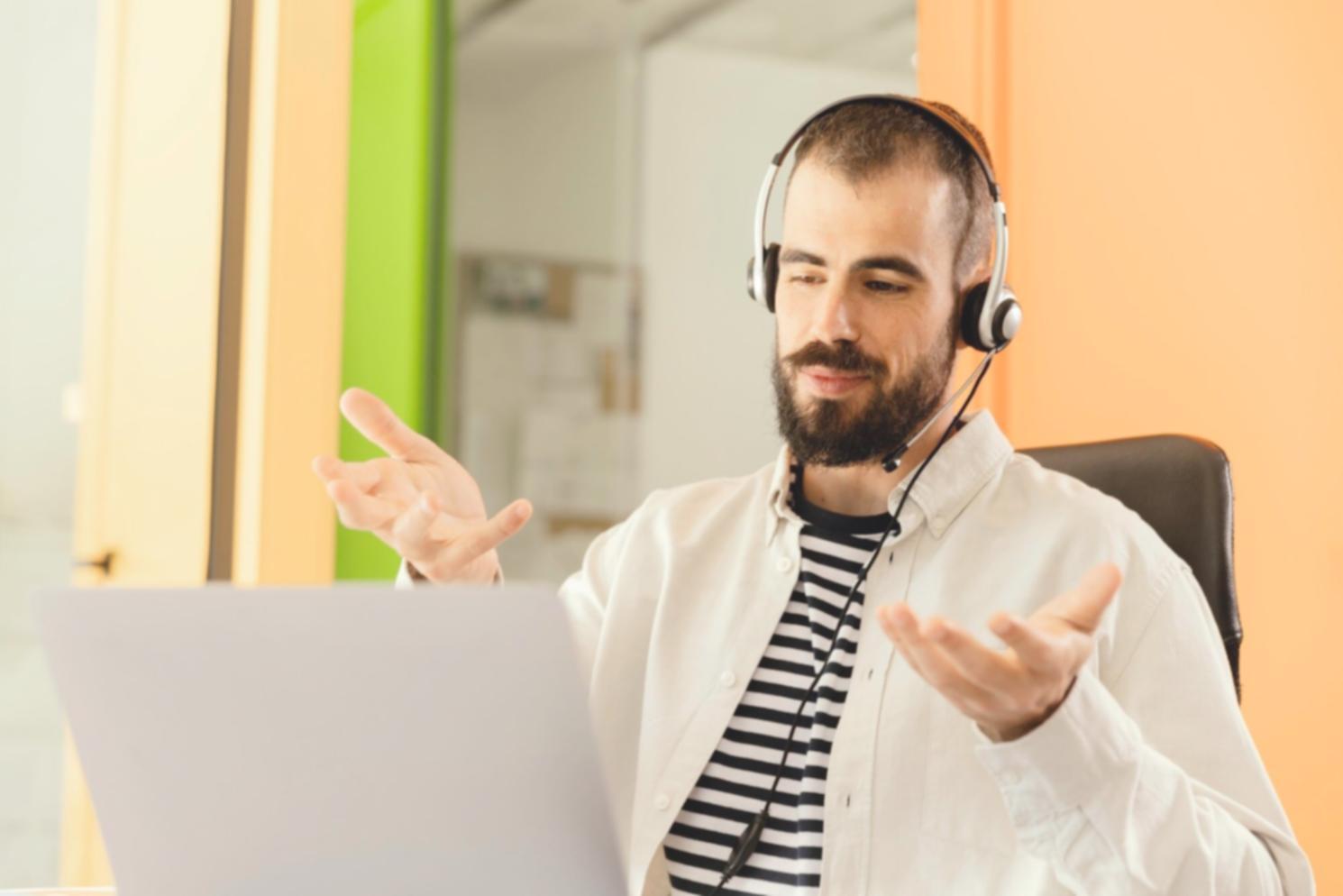 Sesión de trabajo con cliente